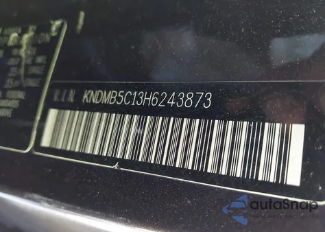 2017 Kia Sedona Lx z USA, uszkodzony, nr VIN KNDMB5C13H6243873